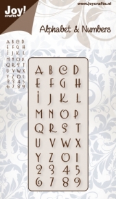    Joy!Crafts Cutting & Embossing stencil - Alphabet & Numbers 6002/0140