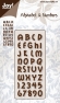    Joy!Crafts Cutting & Embossing stencil - Alphabet & Numbers 6002/0139