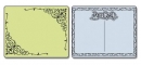    Text. Impr. Emboss. Fold. 2PK - Flourish & Postcard Set, Sizzix 657666