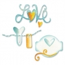  Sizzlits Die Set 3PK - Love Set by Karen Burniston, Sizzix 657789